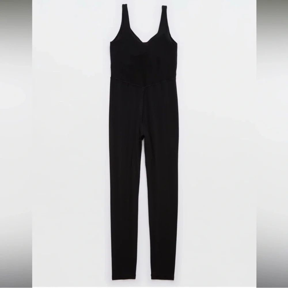 OFFLINE by Aerie Real Me Lowkey Black Legging Bodysuit - Picture 4 of 10